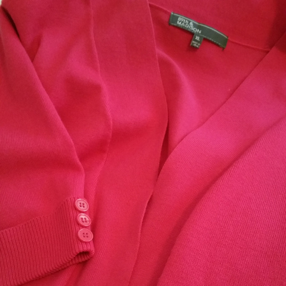 Rose Knit Cardigan_Button Cuffed Elbow Sleeve - Picture 2 of 8